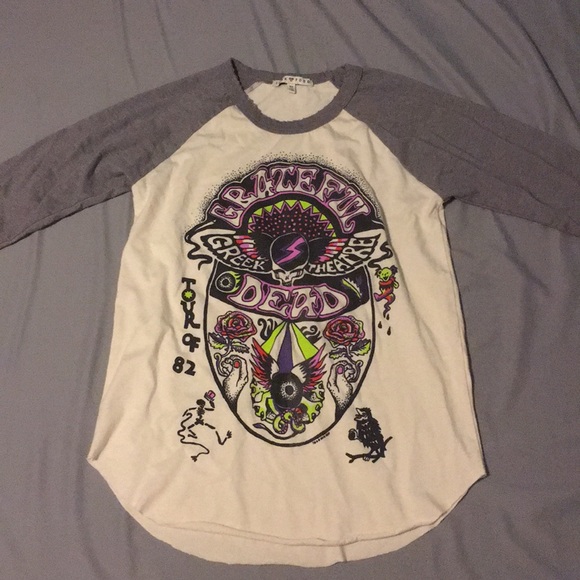 grateful dead baseball tee